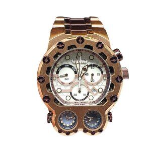 Invicta Reserve Magnum Tria (35101) Swiss Ronda Z60 Rose Gold Brown Men's Watch